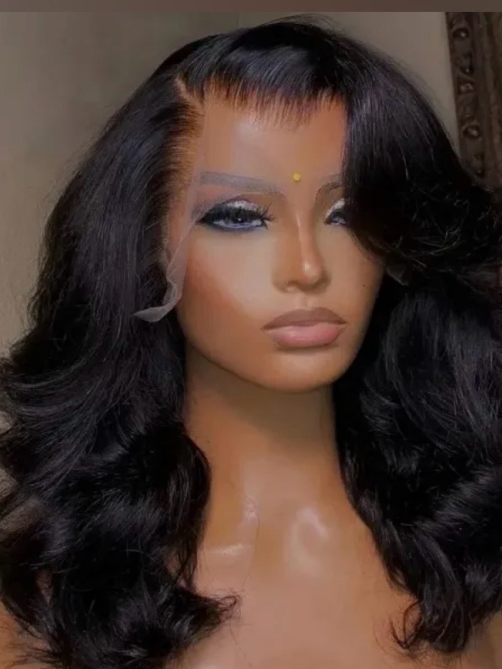 Luxury Black Lace Front Body Wave Wig - Sleek Natural Finish